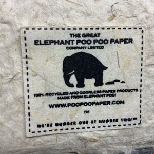 Poopoopaper Elephant POOPOOPAPER | Office | Elephant Poopoo Paper Set Of 5 Paper ...